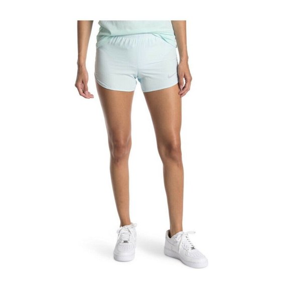 Nike Women's Dri Fit Size Standard Fit XS Blue Running Shorts 849394-476 NWT - Picture 1 of 8